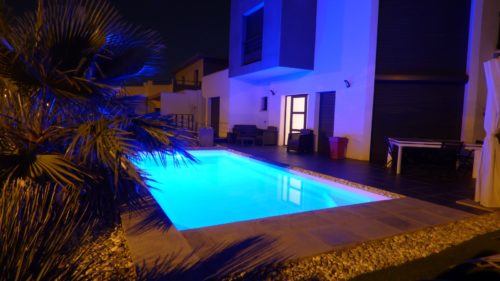 Piscine nuit - Revd'eau